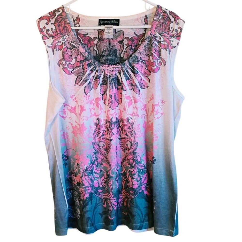 Appropriate Behaviour pink print y2k blouse size 20